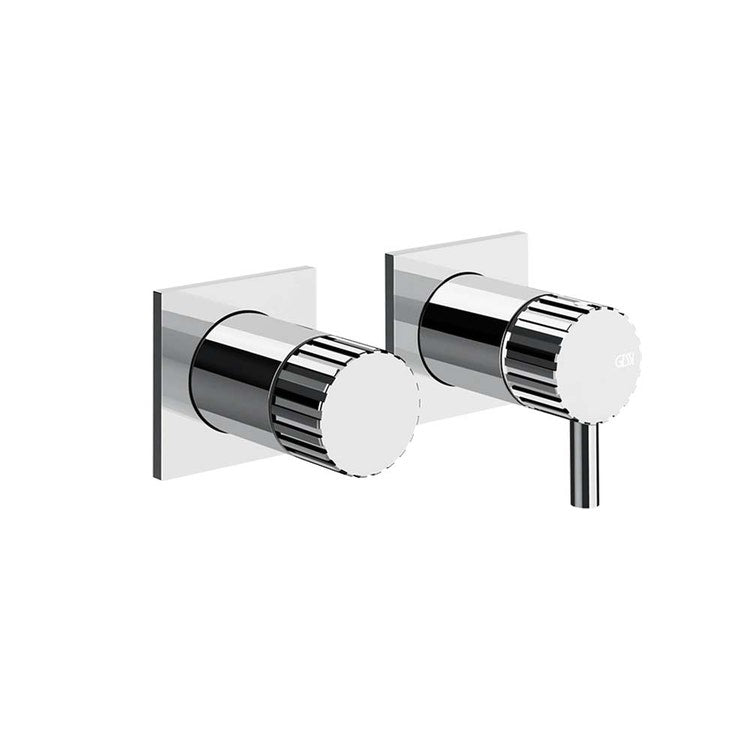 Gessi Duschmischer mit zwei Wegen, mechanische Mischung, Chrom-Finish INCASTRI 75038#031