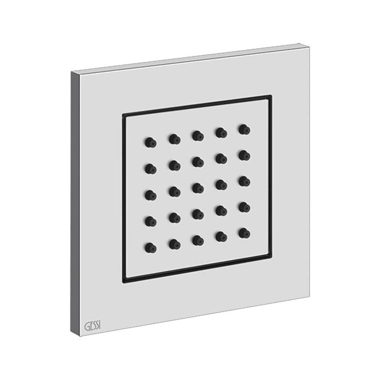 Gessi Äußere Seite, seitlich verstellbarer Duschkopf, Chromoberfläche WELLNESS 32984#031
