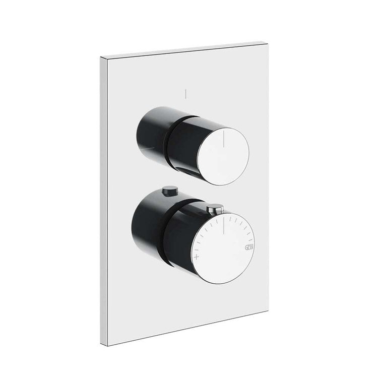 Gessi Wand-2-Wege-Thermostatmischer, Chromoberfläche HABITO 70031#031