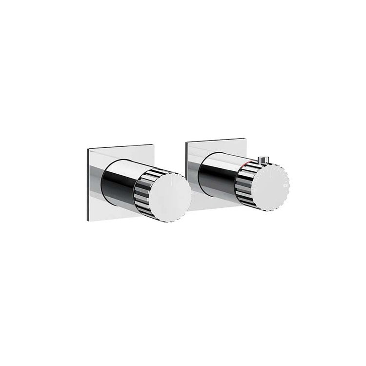 Gessi Duschmischer mit drei Wegen, thermostatische Mischung, Chrom-Finish INCASTRI 75136#031