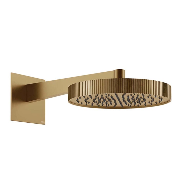 Gessi Einlassdüsen Wandbrause Ø 30 cm, Warm Bronze gebürstet PVD INCASTRI 75168#726
