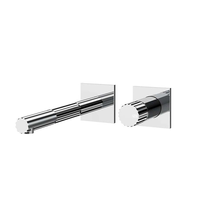 Gessi Einlassen äußere Seite Wand-Waschbeckenmischer T. 22,4 cm, ohne Einbaukörper, Chrom-Finish INCASTRI 75088#031
