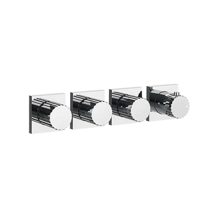 Gessi Wand-Duschmischer mit drei Wegen, thermostatische Mischung, verchromt INCASTRI 75336#031