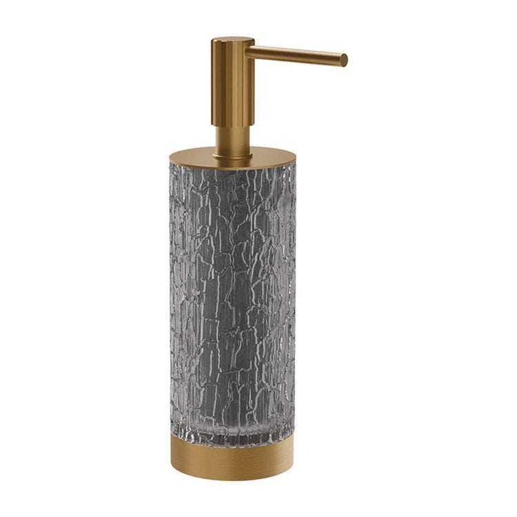 Gessi Standdispenser weiß, Warm Bronze gebürstet PVD INCASTRI 75437#726