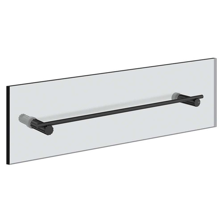 Gessi Einlassgriffe und Handtuchhalter für Glas 45 cm, schwarze Farbe matt Finish INCASTRI 75513#299