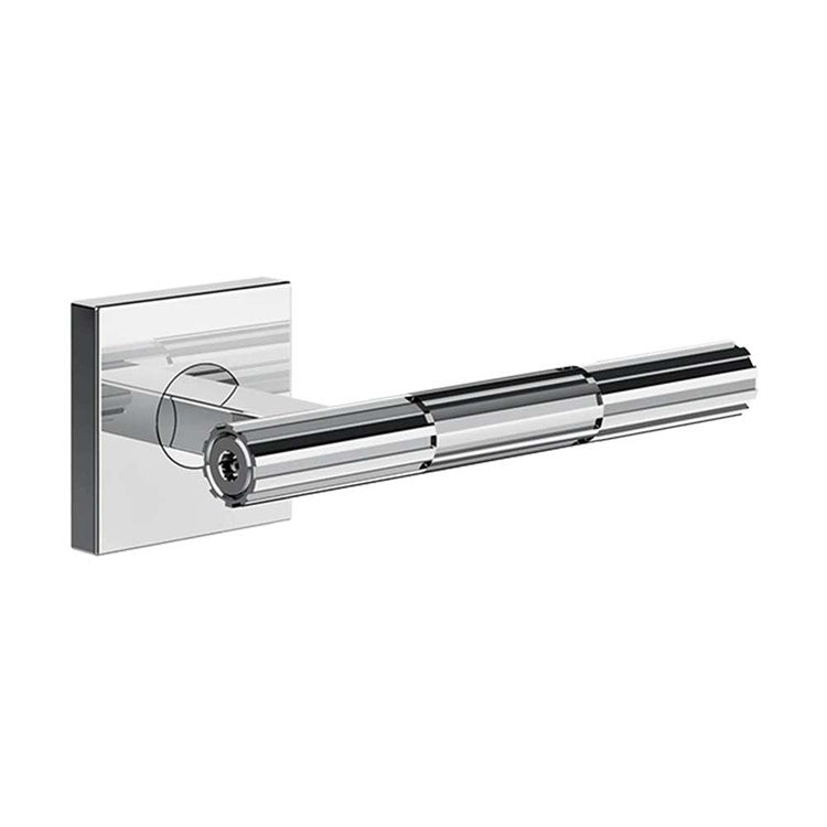 Gessi Einpressgriffe Türgriff mit kleinem Rosett ohne Schild, Chromoberfläche INCASTRI 75542#031