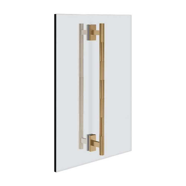 Gessi Griff doppelt 45 cm. Vertikale/horizontale Installation, Warm Bronze gebürstet PVD INCASTRI 75632#726