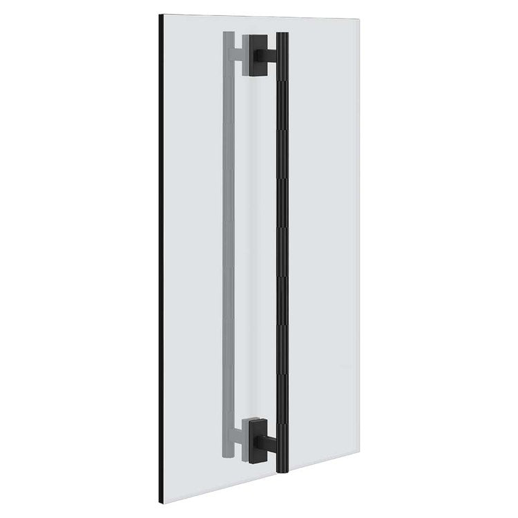 Gessi Griff doppelt 60 cm. Vertikale/horizontale Installation, Farbe schwarz, matte Oberfläche INCASTRI 75633#299