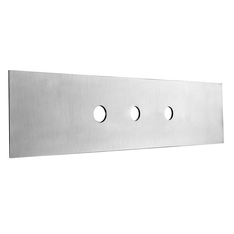 Gessi Fertigmontage-Platte mit 3 Löchern für Secur-Box, Weiß, matte Oberfläche 01663#279