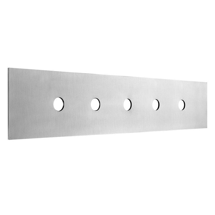Gessi Fertigmontage-Platte mit 5 Löchern für Secur Box, Chromoberfläche 01758#031