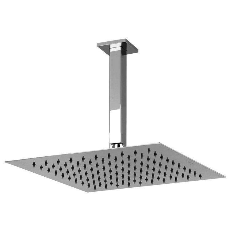 Gessi Deckenbrause, kalkabweisend, drehbar, Oberfläche Spiegelstahl EMPORIO SHOWER 93351#238