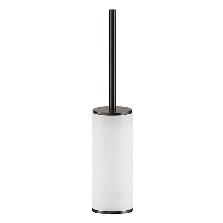 Gessi Stand-Bürstenhalter, Weiß, Oberflächenfinish schwarz Metall gebürstet PVD Accessories 58543#707