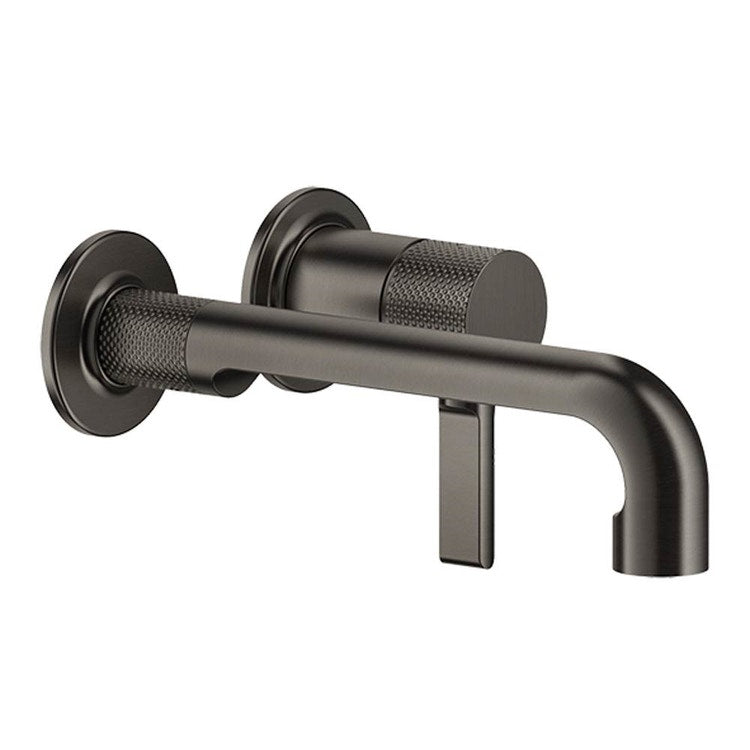 Gessi Waschbeckenmischer T. 23 cm zur Wandmontage, ohne Ablauf, Oberfläche Black Metal Brushed PVD INCISO 58088#707