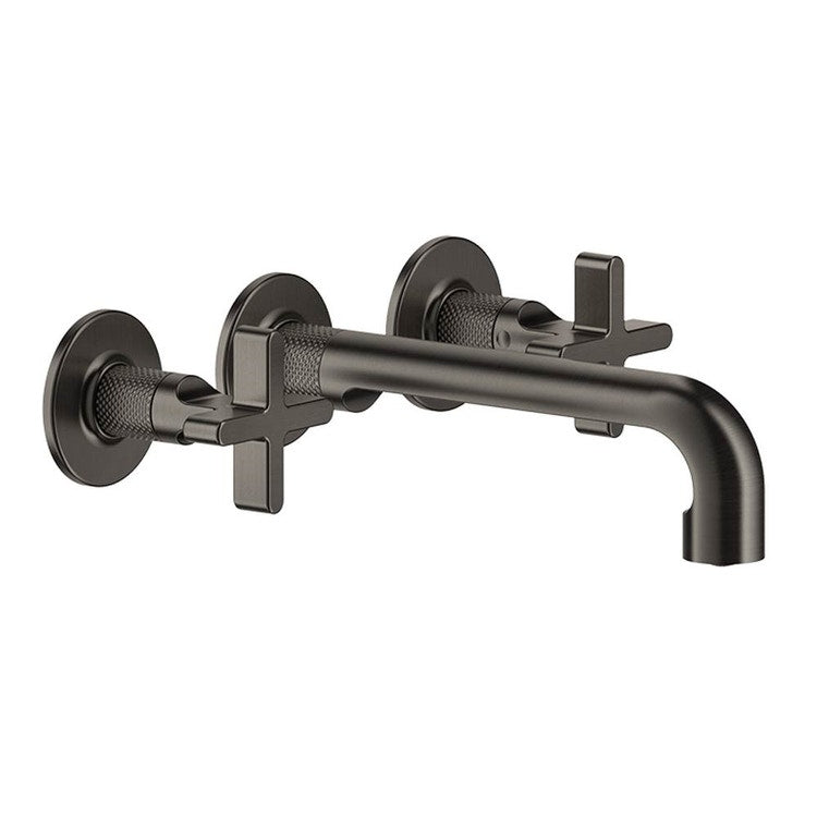 Gessi Inciso+ Waschbecken-Gruppe T. 23 cm, drei Wandlöcher, ohne Ablauf, Chromoberfläche 58190#031