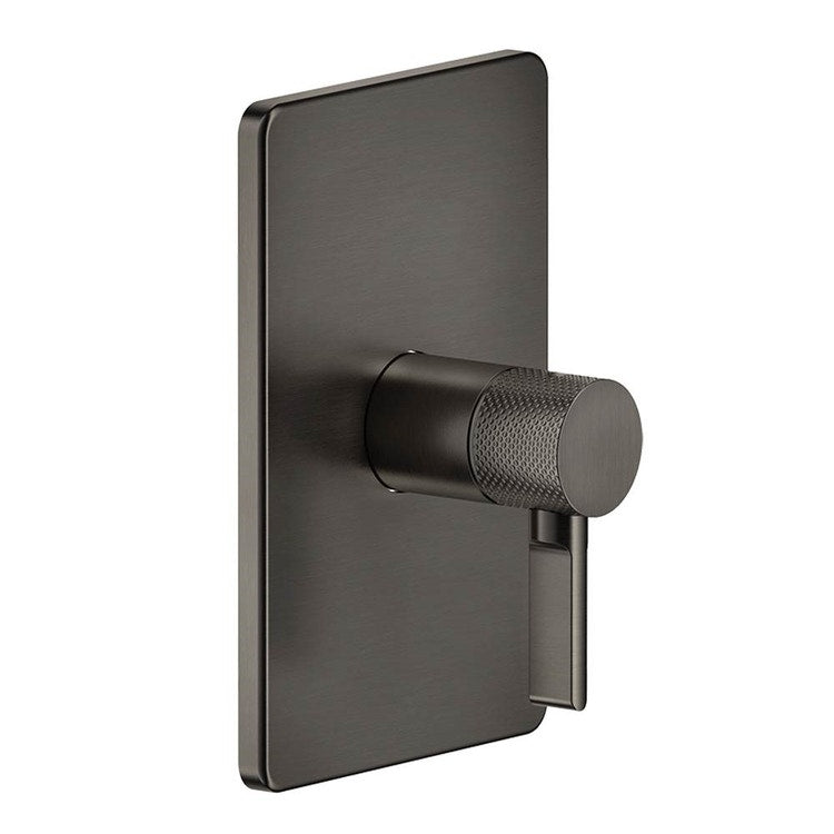 Gessi Wandmischer, 1 Ausgang, ohne Einbaukörper, Oberfläche Black Metal Brushed PVD INCISO 58061#707