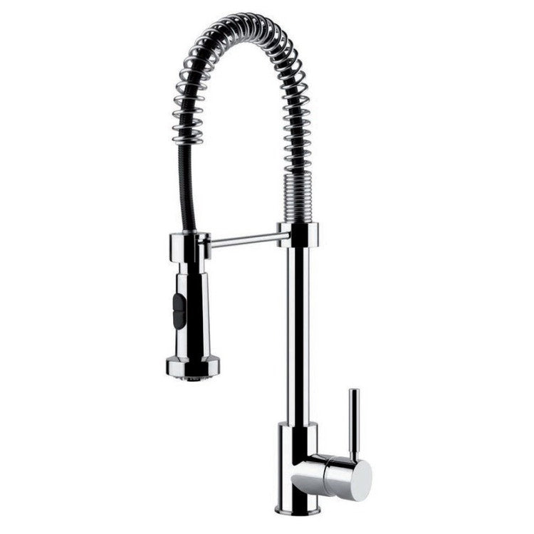 Gessi Semi-professioneller Einhandmischer, mit schwenkbarem Auslauf und herausziehbarer Brause mit Doppelstrahl, Chromoberfläche NEUTRON 50209#031