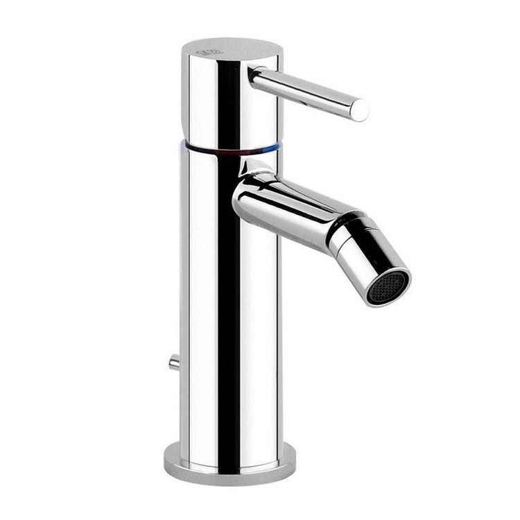 Gessi Bidetmischer, mit Ablauf und Anschlussflexschläuchen, Chromoberfläche TORTONA 18607#031