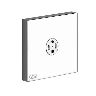 Gessi Seitlicher Duschkopf mit vernebeltem Strahl, Chromoberfläche WELLNESS 32979#031