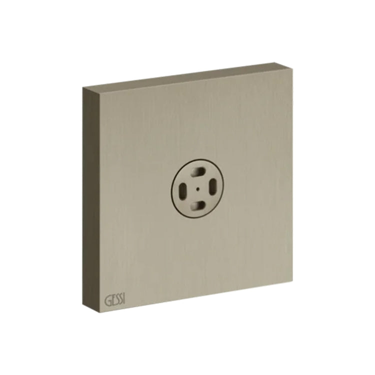 Gessi Seitlicher Duschkopf mit vernebeltem Strahl, Finox-Finish WELLNESS 32979#149