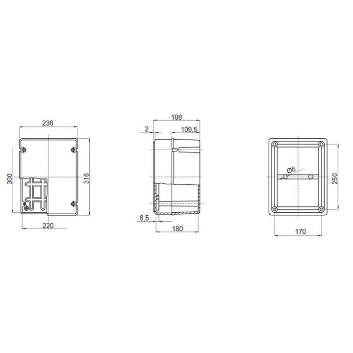 Gewiss GW44219 Abzweigkasten IP56