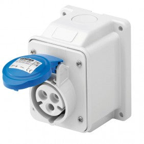Gewiss GW62404 Feste Wandsteckdose 2P+E Zubehör 16 A IP44 blau 220 V