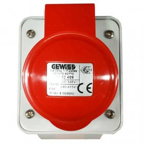 Gewiss GW62409 Feste Wandsteckdose 3P+N+E Zubehör 16 A IP44