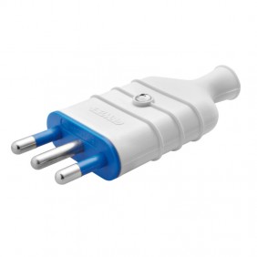 Gewiss GW28005 Gerader Schutzkontakt-Stecker Zubehör 16 A weiß
