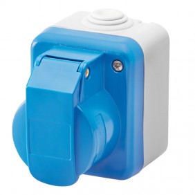Gewiss GW26222 Industrie-Wandsteckdose 2P+E Zubehör 16 A IP44