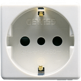Gewiss System GW20205 Schuko-Steckdose Zubehör 16 A