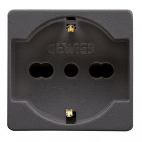 Gewiss GW21246 Zweifach-Schukosteckdose 10/16 A