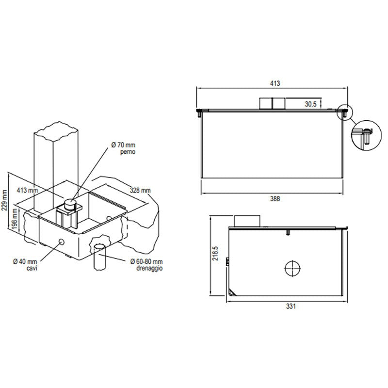 Gibidi K870/BFSLT Torantrieb Unterflur-Drehtorantrieb