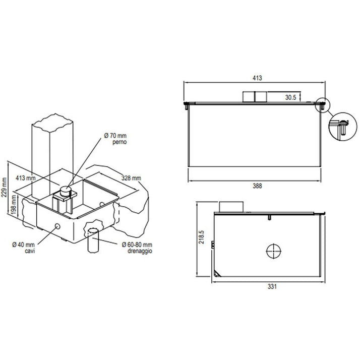Gibidi K870/BFSLT Torantrieb Unterflur-Drehtorantrieb