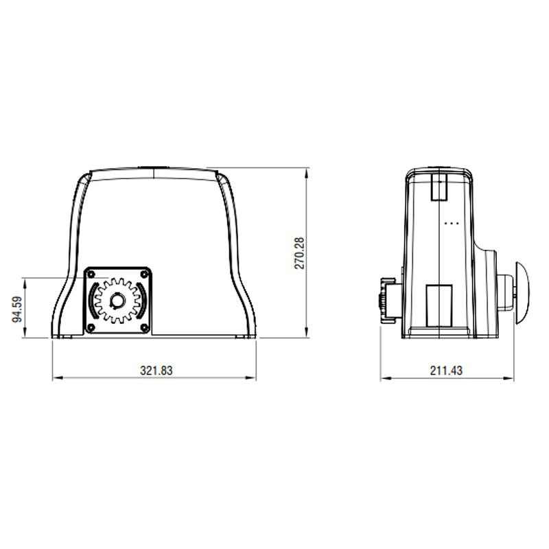 Gibidi K544/BFSLT Torantrieb 24 V