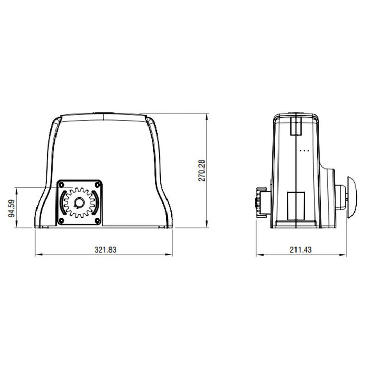 Gibidi K544/BFSLT Torantrieb 24 V