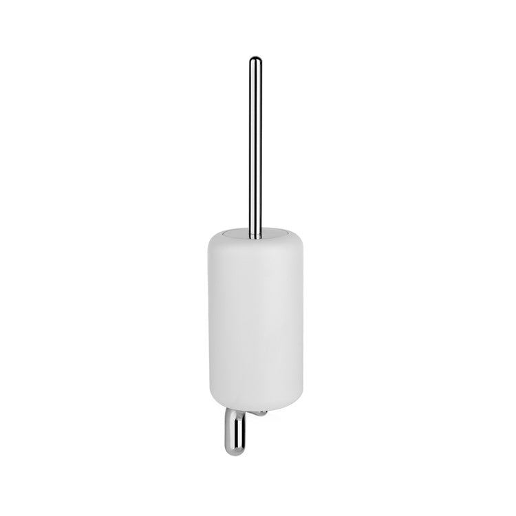 Gessi Wand-Bürstenhalter aus Gres, weiß, Chrom-Finish GOCCIA Accessories 38019#031