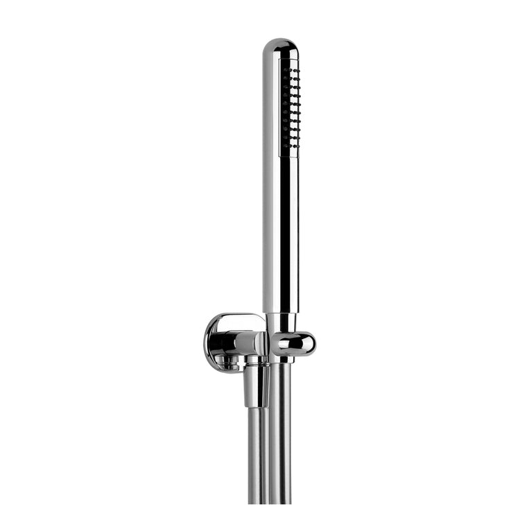 Gessi Duschset mit Wasseranschluss, Kalkschutz-Handbrause und 150 cm Schlauch, Chrom-Finish GOCCIA 33773#031
