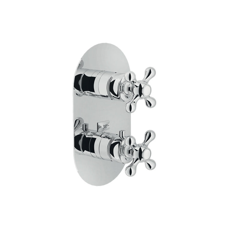 Nobili Externes Thermostat für Dusche, eingebaut, 2-Wege, Chrom-Finish GRAZIA GRC5102CR