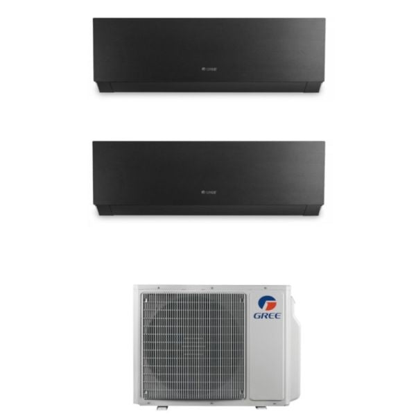 Gree Klimaanlage Clivia Black Dualsplit 9000+9000+GWHD18NK6OO Inverter R-32 WLAN CLIVIA9+9B