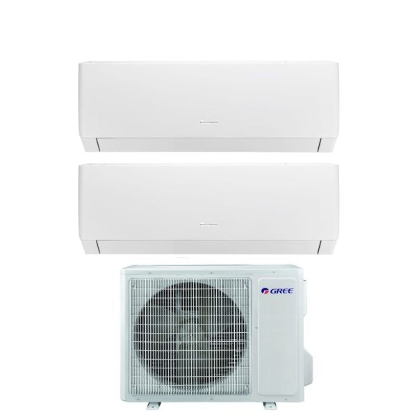 Gree Klimaanlage Pular Dual Split 9000+12000+GWHD(14)NK6OO Inverter R-32 WLAN PULAR9-12
