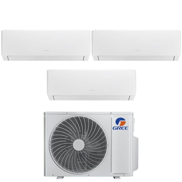 Gree Klimaanlage Pular Trial Split 9000+9000+12000+GWHD(24)NK6OO Inverter R-32 WLAN PULAR9-9+12