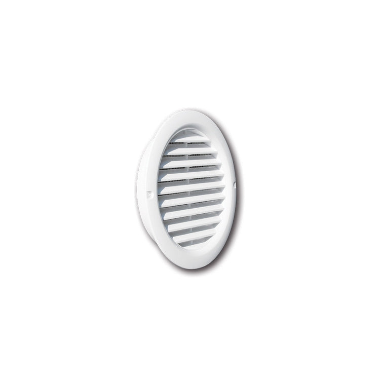 Tecnosystemi Einbaurundgitter "G.C.I." Ø125 mm, Weiß 11104046