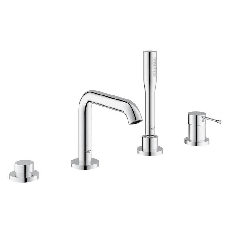 Grohe Essence Einhand-Wannenrandmischer mit 4 Löchern Chromoberfläche 19578001