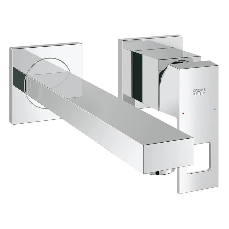Grohe 2-Loch-Armatur, für Waschtisch, Auslauf T. 23 cm, ohne Einbaukörper, Chromoberfläche EUROCUBE 23447000