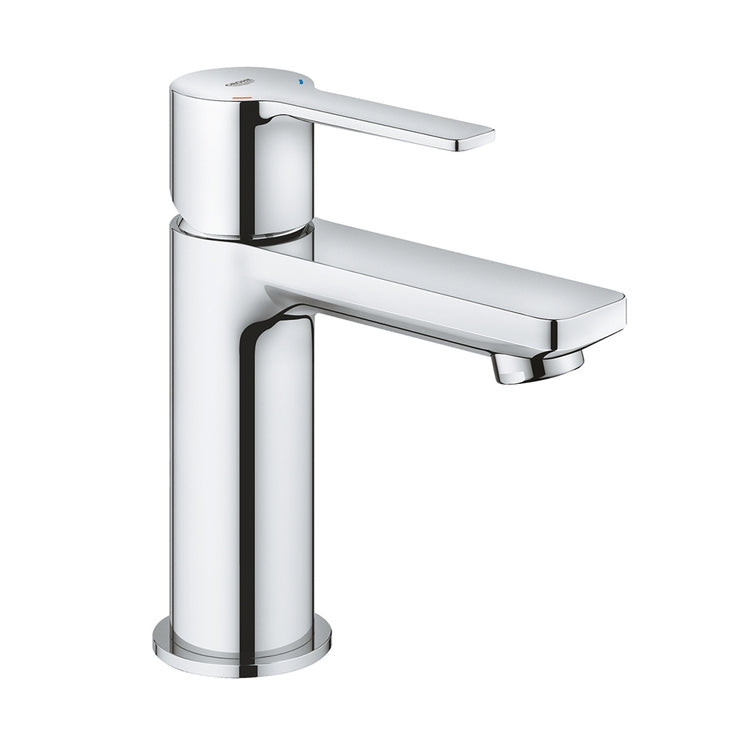 Grohe Einhebelmischer H. 16 cm, für Waschbecken, mit Klick-Klack-Ablauf, ohne Abfluss, Chromoberfläche LINEARE 23791001