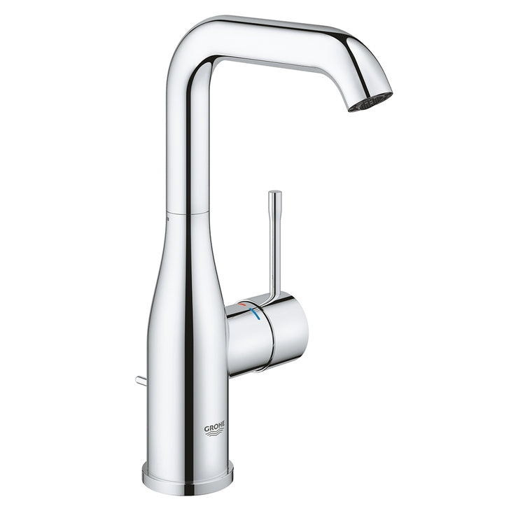 Grohe Einhebelmischer H. 24 cm, für Waschbecken, mit Ablauf, Chromoberfläche ESSENCE 24174001