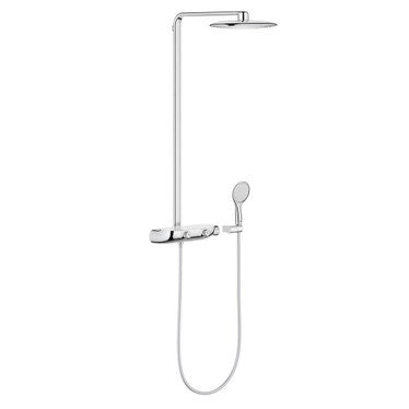 Grohe Duschsystem mit Grohe Thermostatmischer, verchromt RAINSHOWER SYSTEM SMARTCONTROL MONO 360 26361000