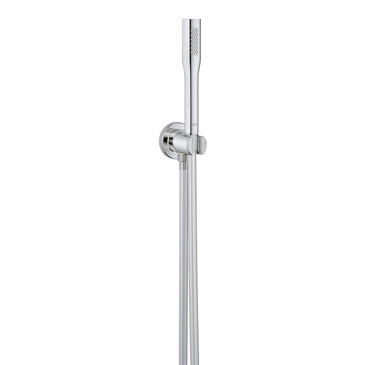 Grohe Duschset mit Duschkopf, Auslaufarmatur mit Halterung und 150 cm Schlauch, chrom Oberfläche EUPHORIA COSMOPOLITAN STICK 26404000