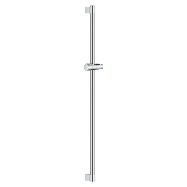 Grohe Duschstange H. 90 cm, mit verschiebbarem und neigbarem Rücklaufverschraubung, höhenverstellbare obere Befestigung, chrom Oberfläche TEMPESTA CUBE 110 27524001