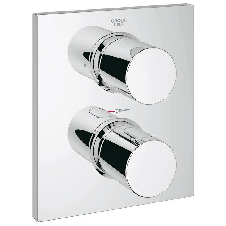 Grohe Grohtherm F Thermostat-Duschmischer mit Umsteller (ohne Einbaukörper Grohe Rapido T 35500000) Chromoberfläche 27618000