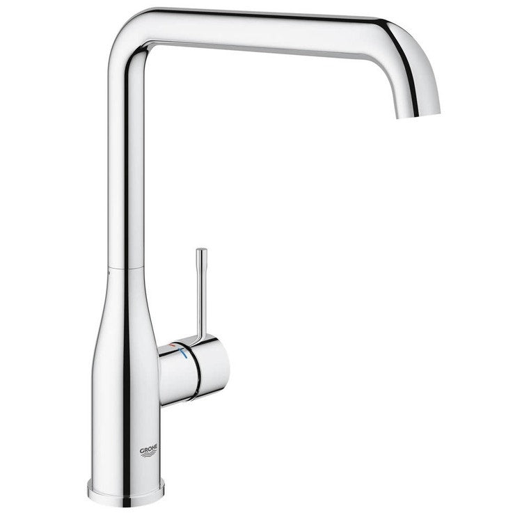 Grohe Essence New Einhandmischer für Spüle, hoher Auslauf, Schwenkbereich 0°/150°/360°, Chromoberfläche 30269000